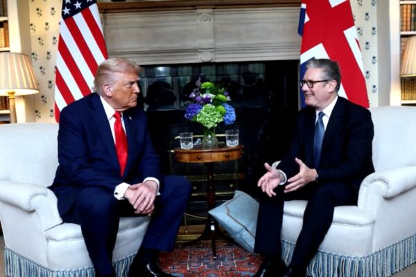Trump with UK Prime Minister