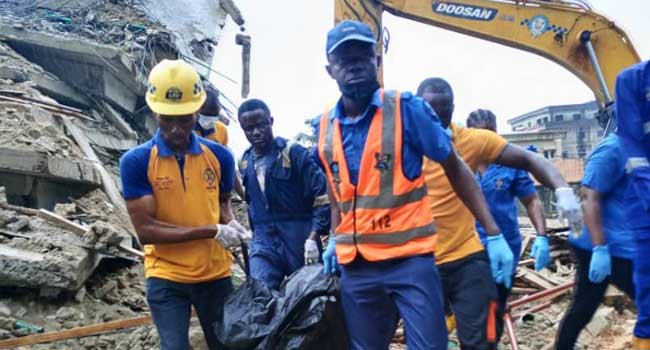Building collapse in lagos